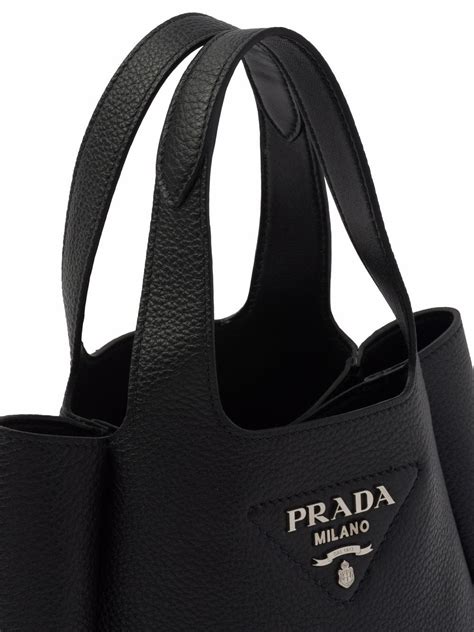 Prada Flou Leather Tote Bag 